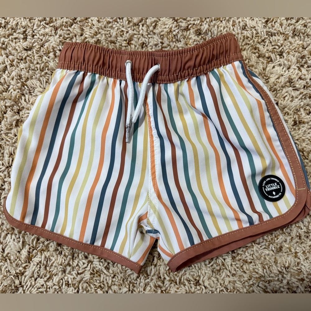 Little Trouble toddler swim trunks